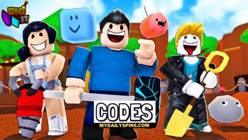 Roblox dig it Codes list