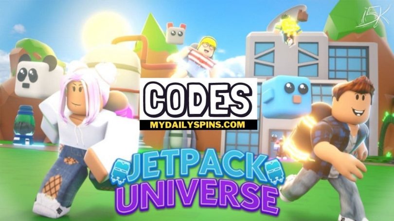 Roblox jetpack universe Codes list