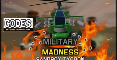 Roblox military madness Codes list