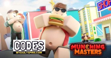 Roblox munching masters Codes list