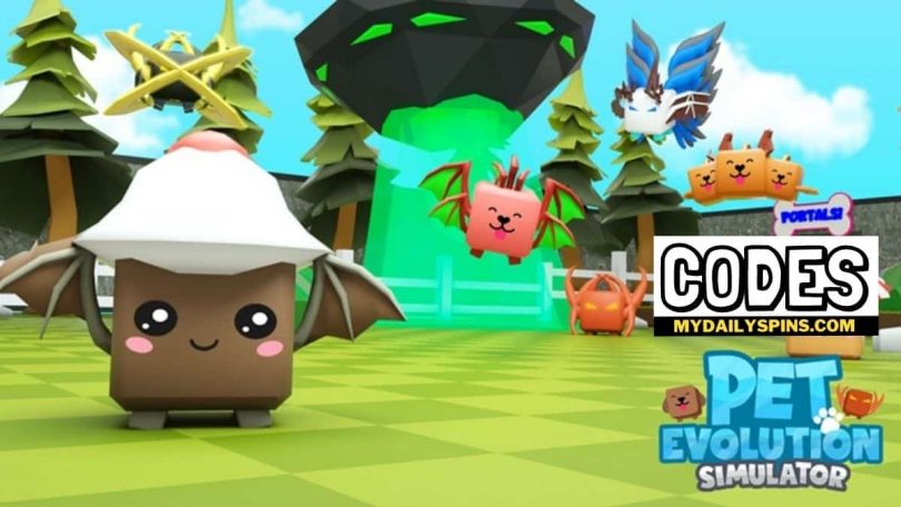 Roblox pet evolution simulator Codes list
