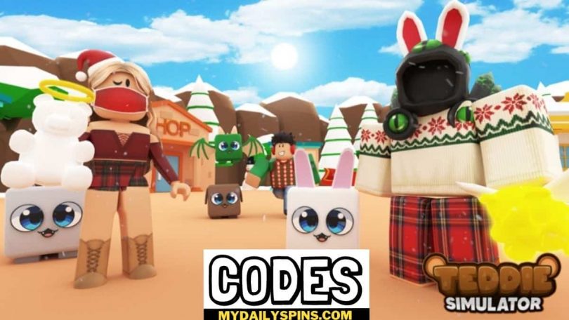 Roblox teddie simulator Codes list