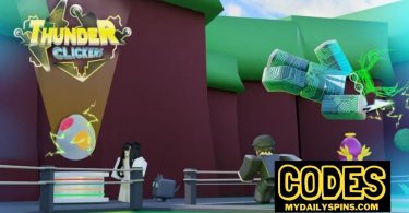 Roblox thunder clickers Codes list