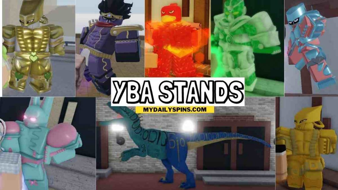 Roblox YBA Stands (your bizarre adventure) September 2023 (NEW