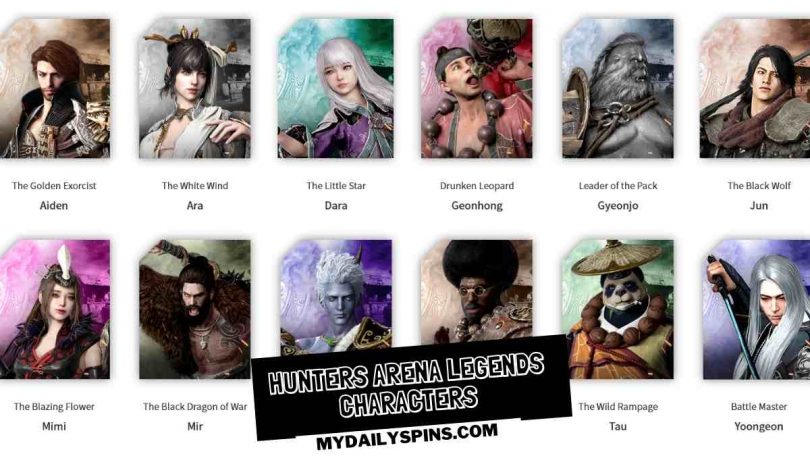 Hunters Arena Legends Characters