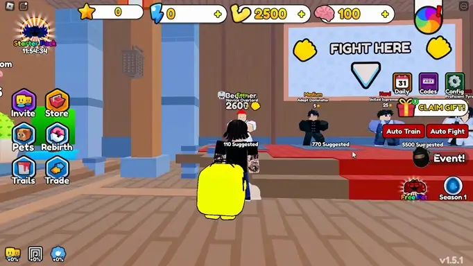 Kung Fu Simulator Codes